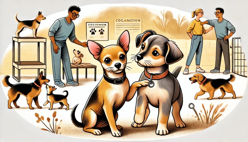 サンプル画像(この画像はAIで作成したイメージ画像であり、実際のカニンヘンダックスフンドまたはチワックスの写真ではありません。犬種のイメージを伝えるための参考画像です