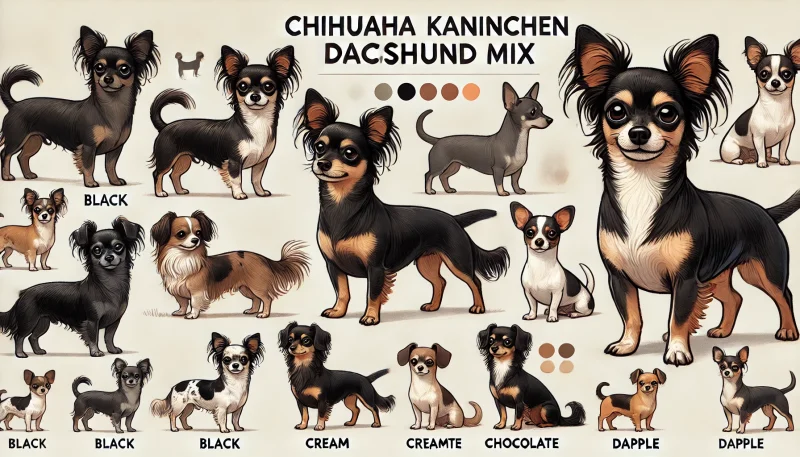 サンプル画像(この画像はAIで作成したイメージ画像であり、実際のカニンヘンダックスフンドまたはチワックスの写真ではありません。犬種のイメージを伝えるための参考画像です