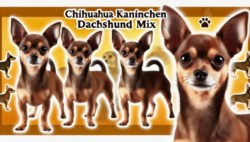 サンプル画像(この画像はAIで作成したイメージ画像であり、実際のカニンヘンダックスフンドまたはチワックスの写真ではありません。犬種のイメージを伝えるための参考画像です