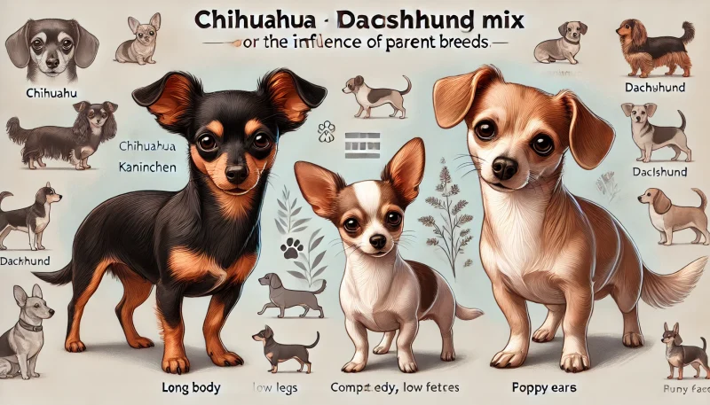 サンプル画像(この画像はAIで作成したイメージ画像であり、実際のカニンヘンダックスフンドまたはチワックスの写真ではありません。犬種のイメージを伝えるための参考画像です