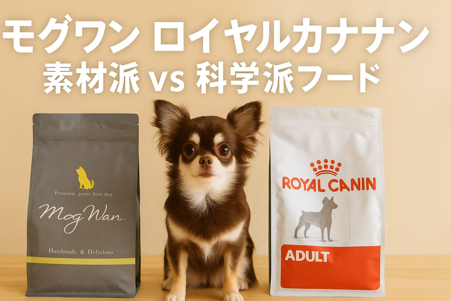 モグワン ロイヤルカナン 比較ガイド！素材派 vs 科学派フード
