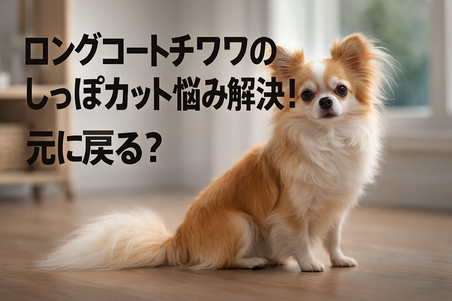 ロングコートチワワのしっぽカット悩み解決！元に戻る？